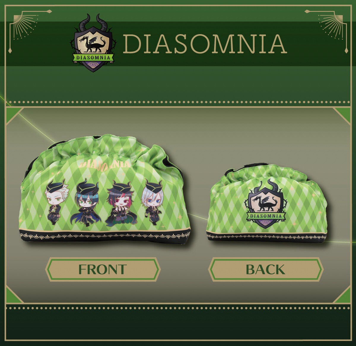 PRE-ORDER : Disney Twisted Wonderland Original Illustration Frill Pouch