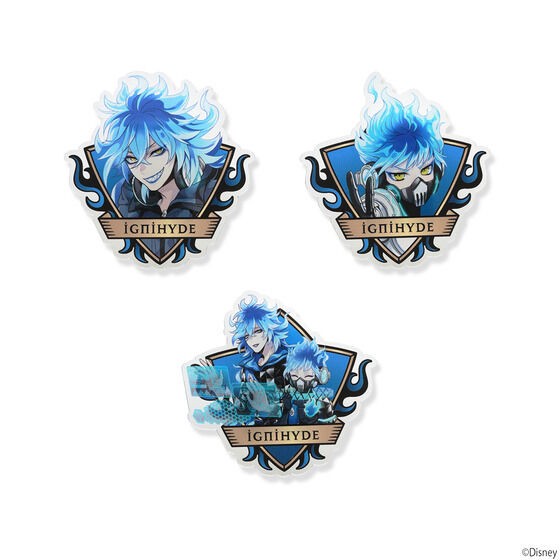 PRE-ORDER : Hapikuro! Disney Twisted Wonderland Uniform Pattern Acrylic Badge (29 random types in total)