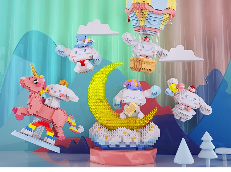 Gejia 6050 Sanrio Cinnamoroll sleeping 1613pcs