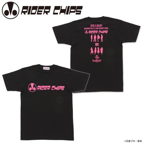 PRE-ORDER : RIDER CHIPS VS Kamen Rider GIRLS ~Sister Battle 2~ T-shirt RIDER CHIPS ver.