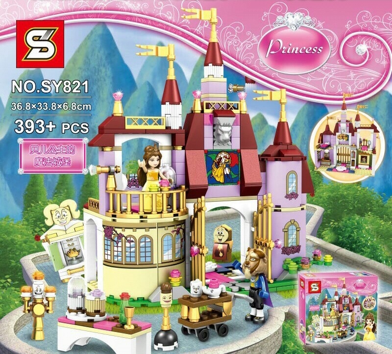 SY821 Princess Belle's Enchanted Castle 393pcs