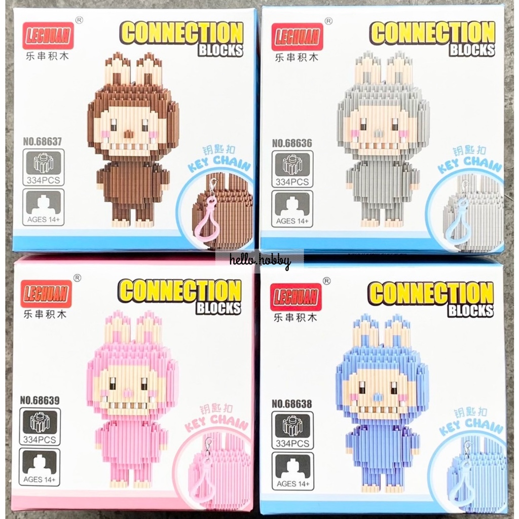 Lechuan 68636 - 68643 Art Toy - Pop Mart - Labubu x Cry Baby