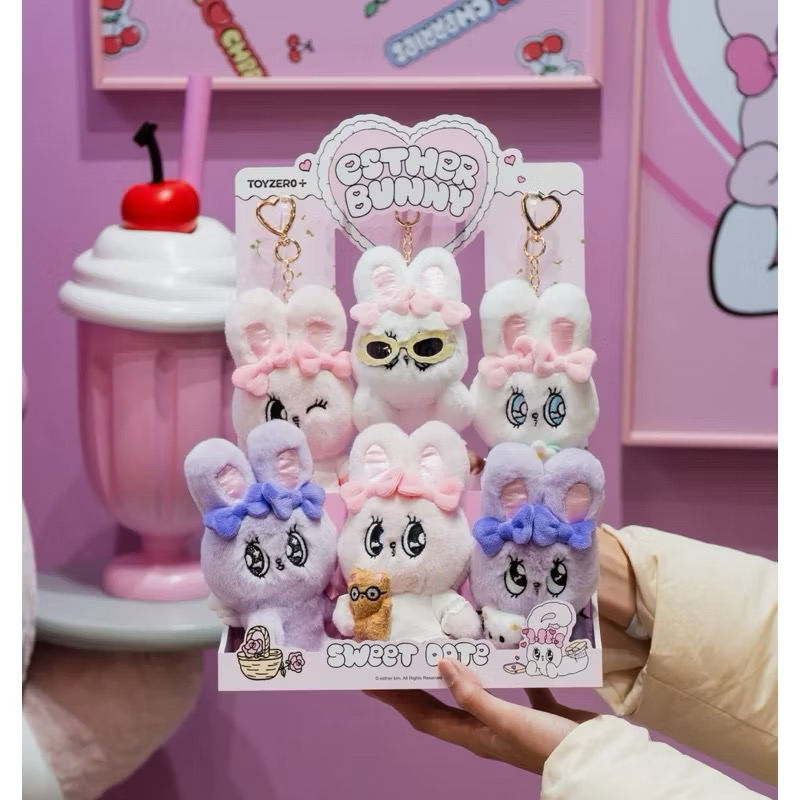 Esther Bunny Sweet Date Series Plush Keychain by Toyzero+
