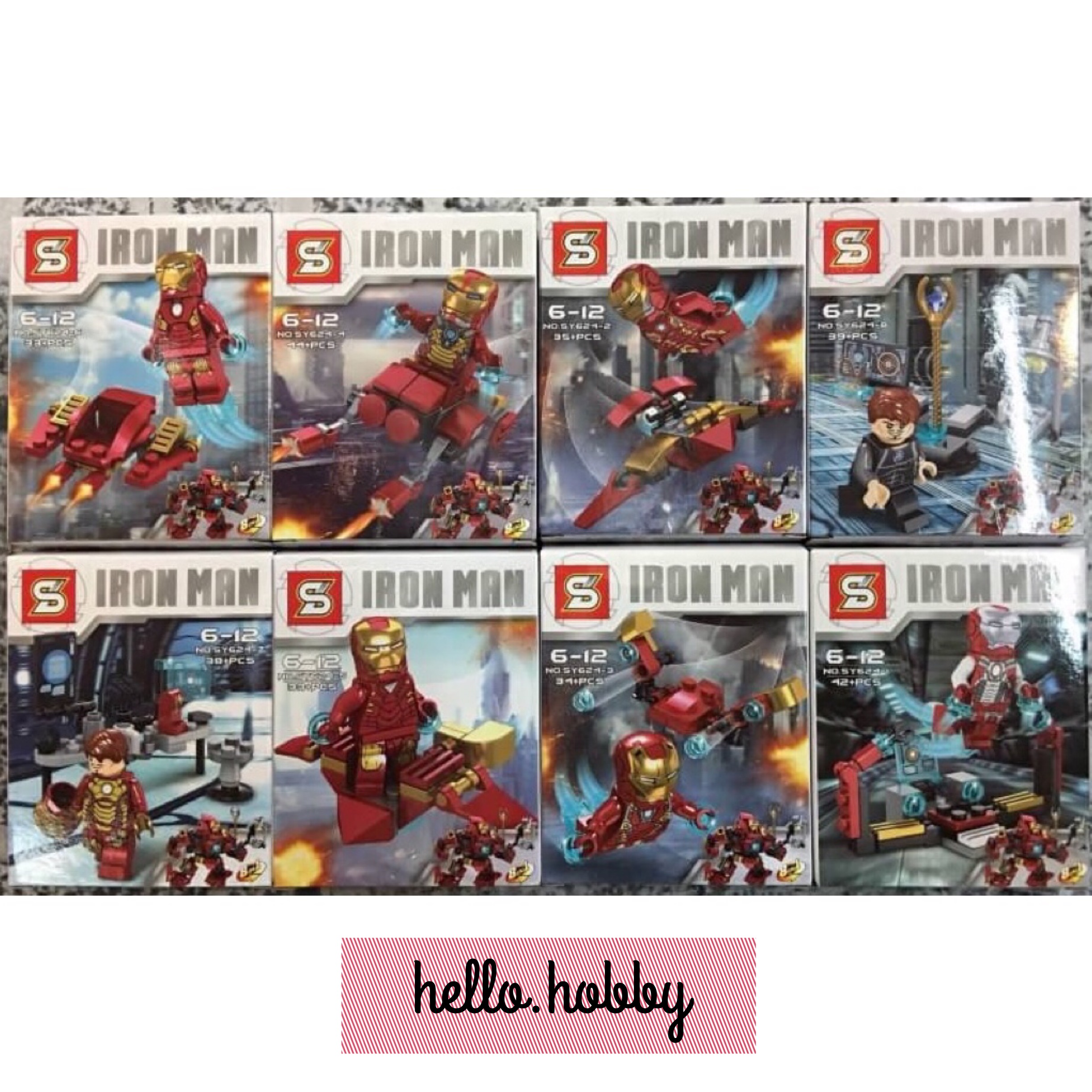 SY 624 1-8 Super Heroes Iron Man