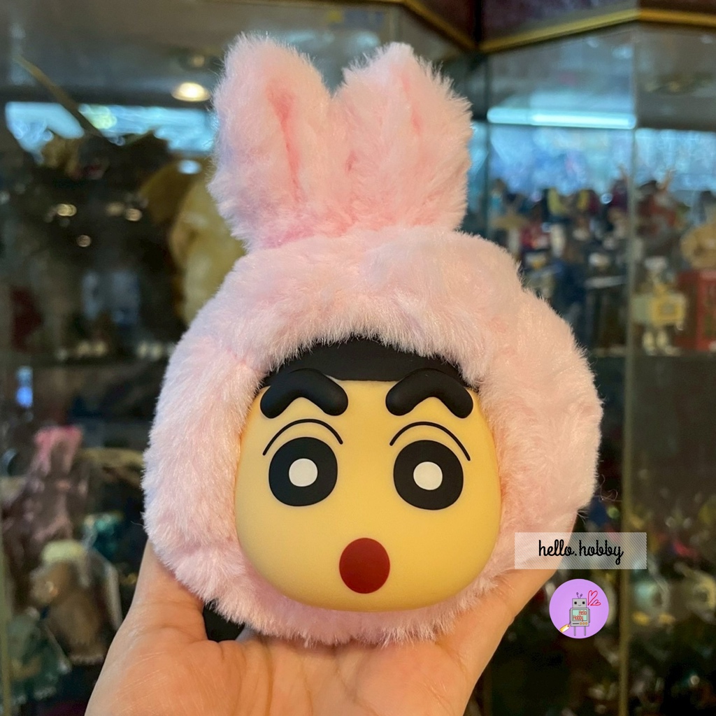 พวงกุญแจ ชินจัง ลิขสิทธิ์แท้ Crayon Shinchan Doll Buckle Animal Costume Plush Keychain by Futabasha