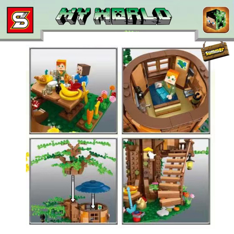 Sy 6187 Minecraft 1109pcs