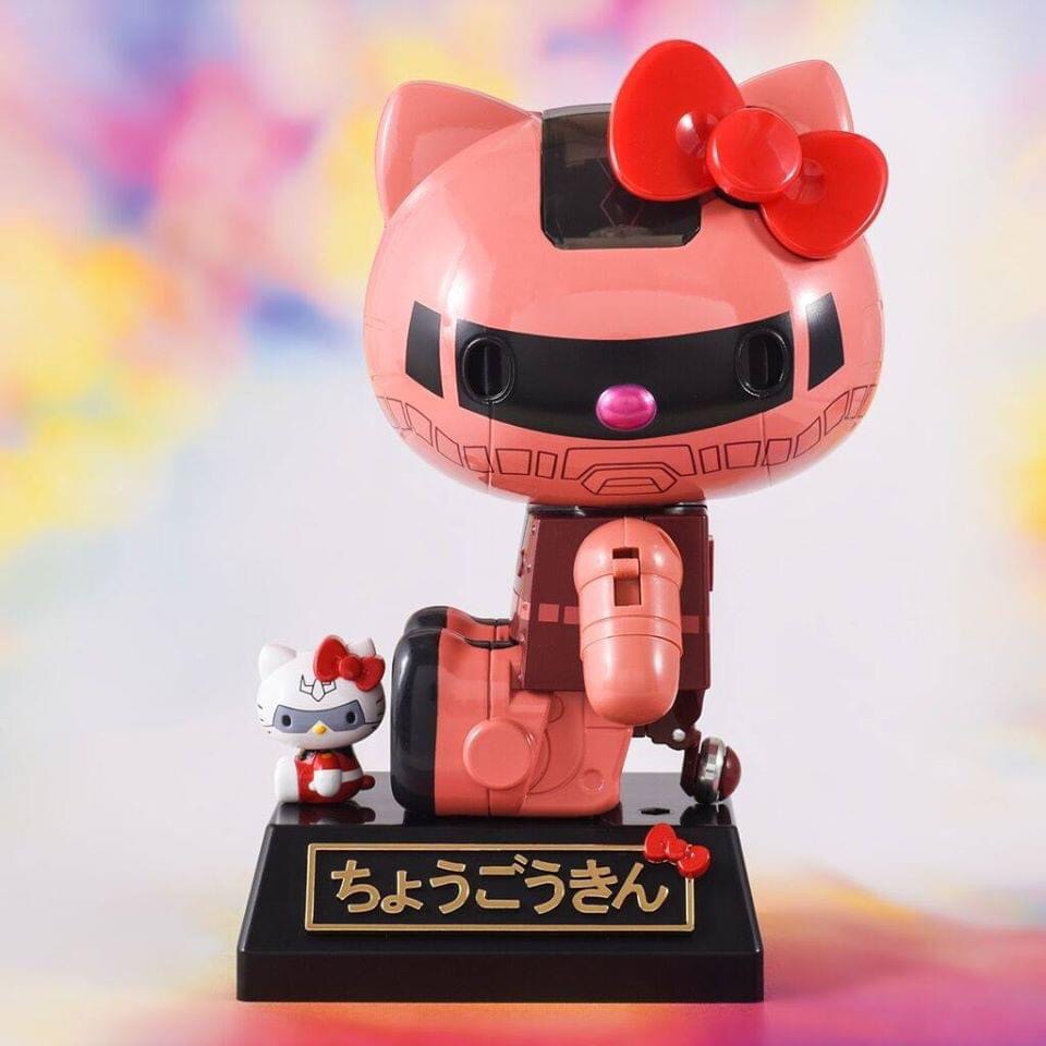 CHOGOKIN Char's Zaku II x Hello Kitty by Bandai