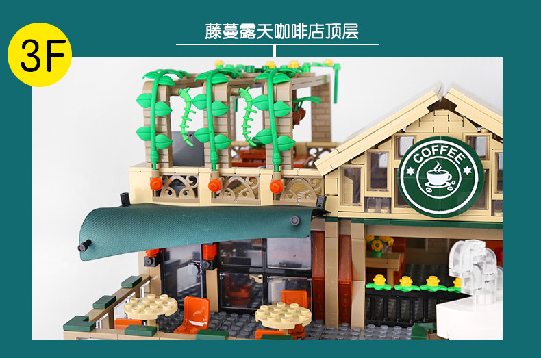 Sembo Block 601093 Starbucks 2095pcs (มีไฟ)