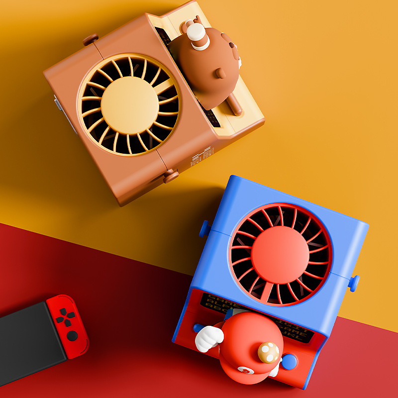 พัดลมมือถือ Portable Fan - Arcade Game - Mario / Panda / Brown Sugar