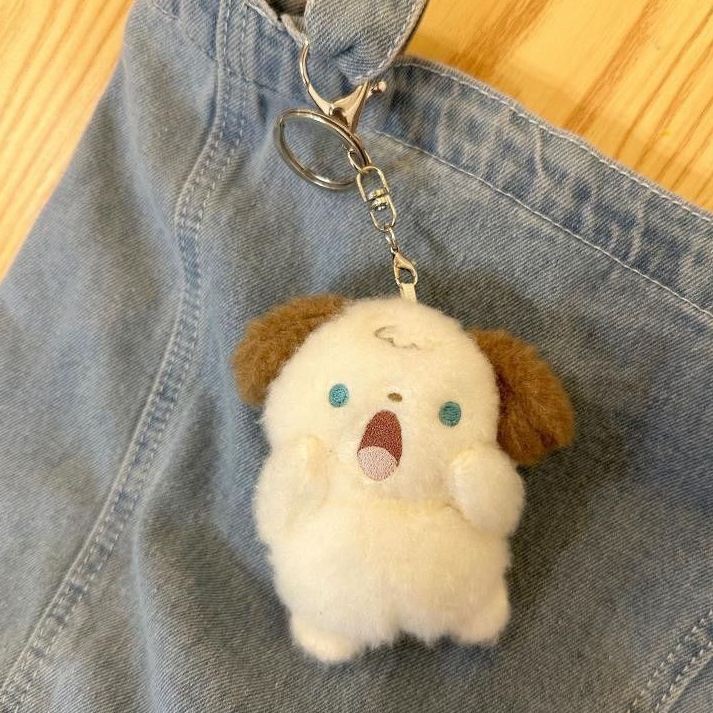 พวงกุญแจ Screaming & Shouting Puppy Dog 🐶 Kitten Cat 🐱 Teddy Bear 🐻 Bunny Rabbit 🐰 Fluffy Plush Keychain
