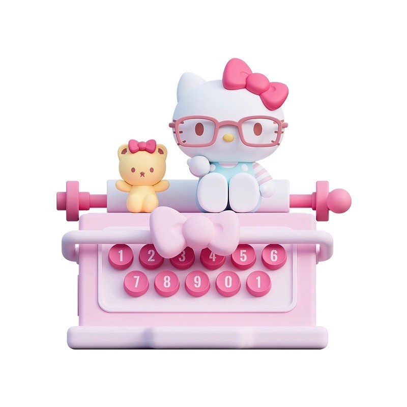 น้ำหอมติดรถ Sanrio - Hello Kitty 50th Anniversary Car Aromatherapy Printer Parking Number Plate by Holy Box