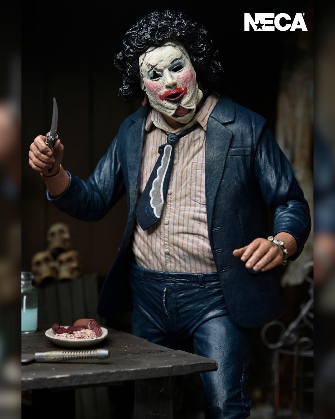 Pre-order : Texas Chainsaw Massacre 50th Anniversary Ultimate Leatherface with Pretty Woman Mask 7” Scale Action Figure by NECA