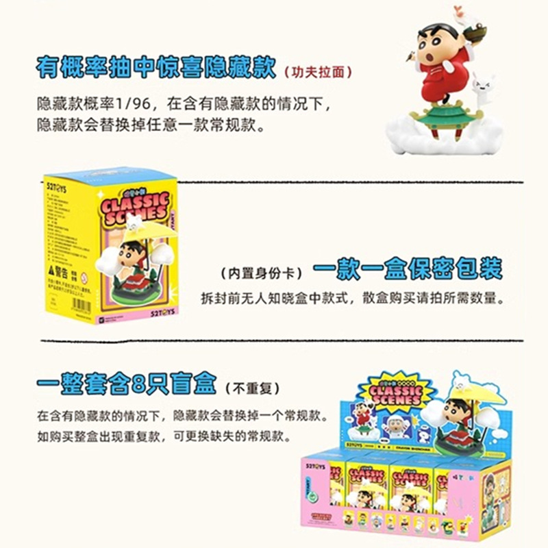 Crayon Shinchan Classic Scenes Series by 52Toys