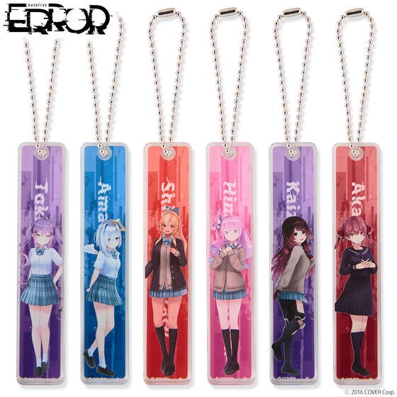 PRE-ORDER : Hololive ERROR Room Key Style Acrylic Charm (23 types in total)