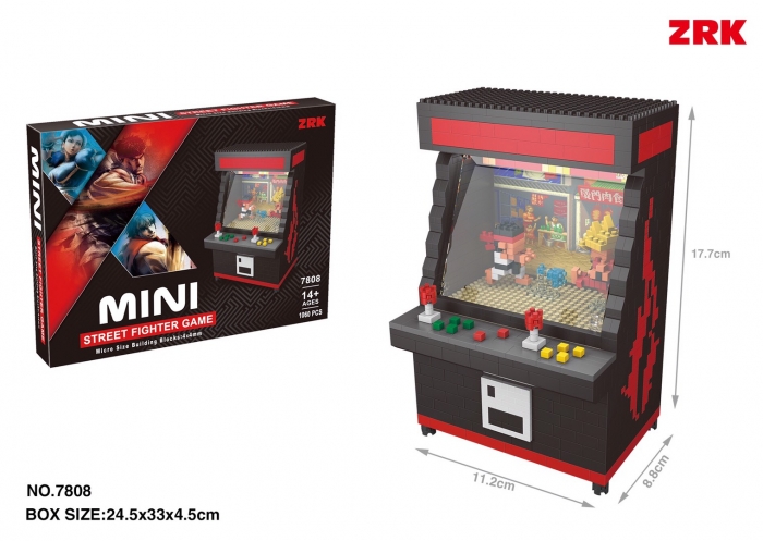 ZRK 7808 Mini Game Machine Street Fighter 1060pcs (มีไฟ)