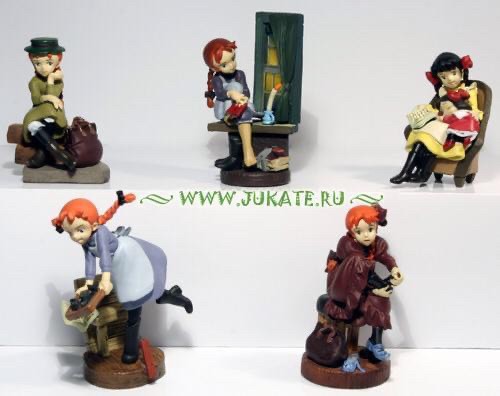 กาชาปอง Kaiyodo Movic K&M Mini Vignette Series The World Masterpiece Theater: Anne of Green Gables Gashapon (Set of 5) by Kaiyodo