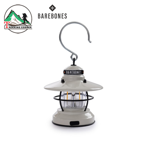 Barebones Edison Mini Lantern Vintage White