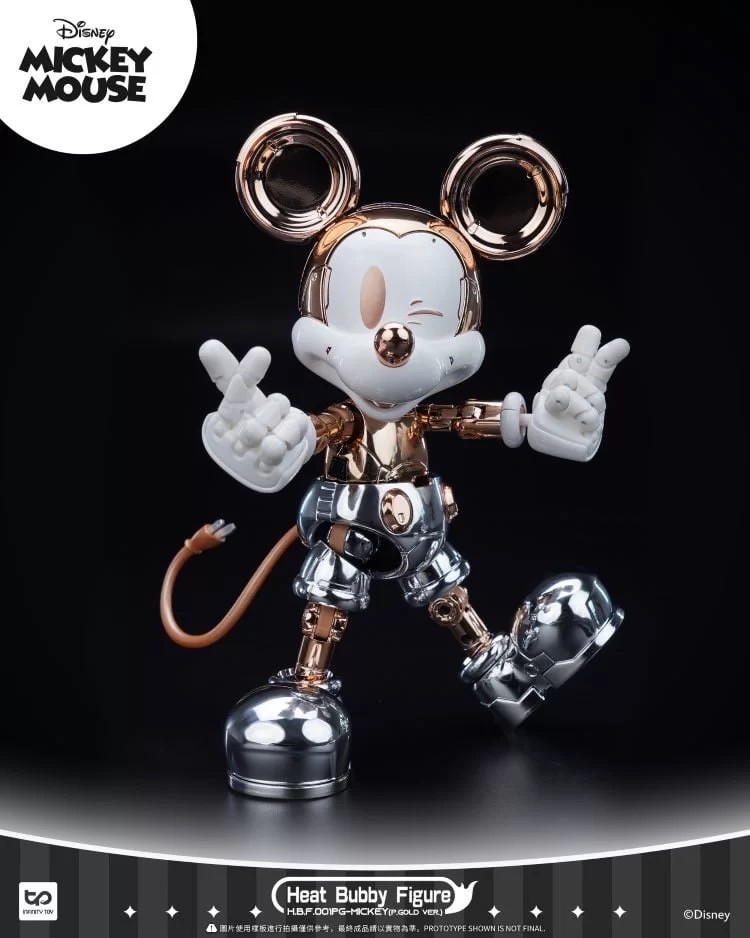 Heat Bubby Figure - Disney - Mickey Mouse Mysterious Exhibition Limited Golden / Blue Version by INFINITY TOYS (HeatBoys)