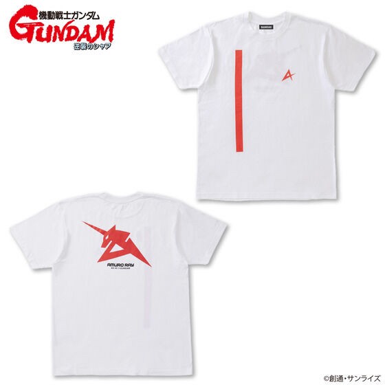 PRE-ORDER : Mobile Suit Gundam Char's Counterattack Amuro Ray Personal Mark Sports Series T-shirt