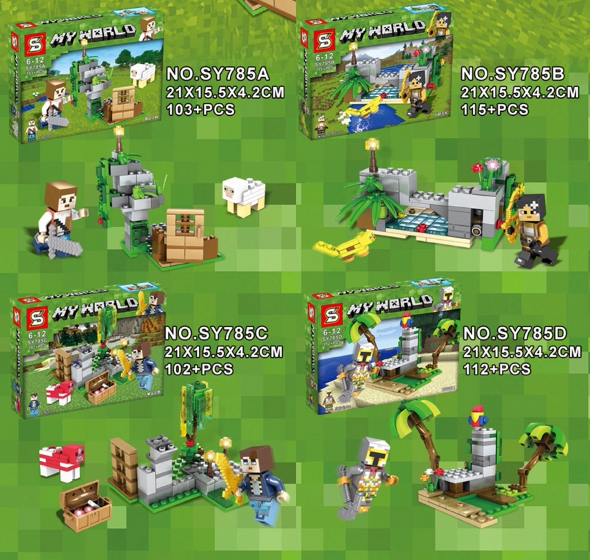 SY 785 A-D Minecraft 4 in 1