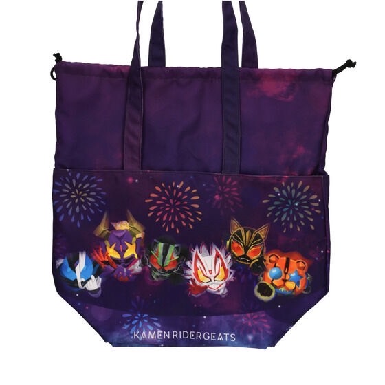 PRE-ORDER : Kamen Rider Geats Deformed Tote Bag Fireworks Pattern
