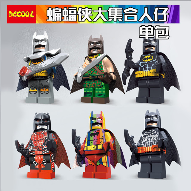 Decool 0268-0273 MiniMan Bat Series Batman Costumes