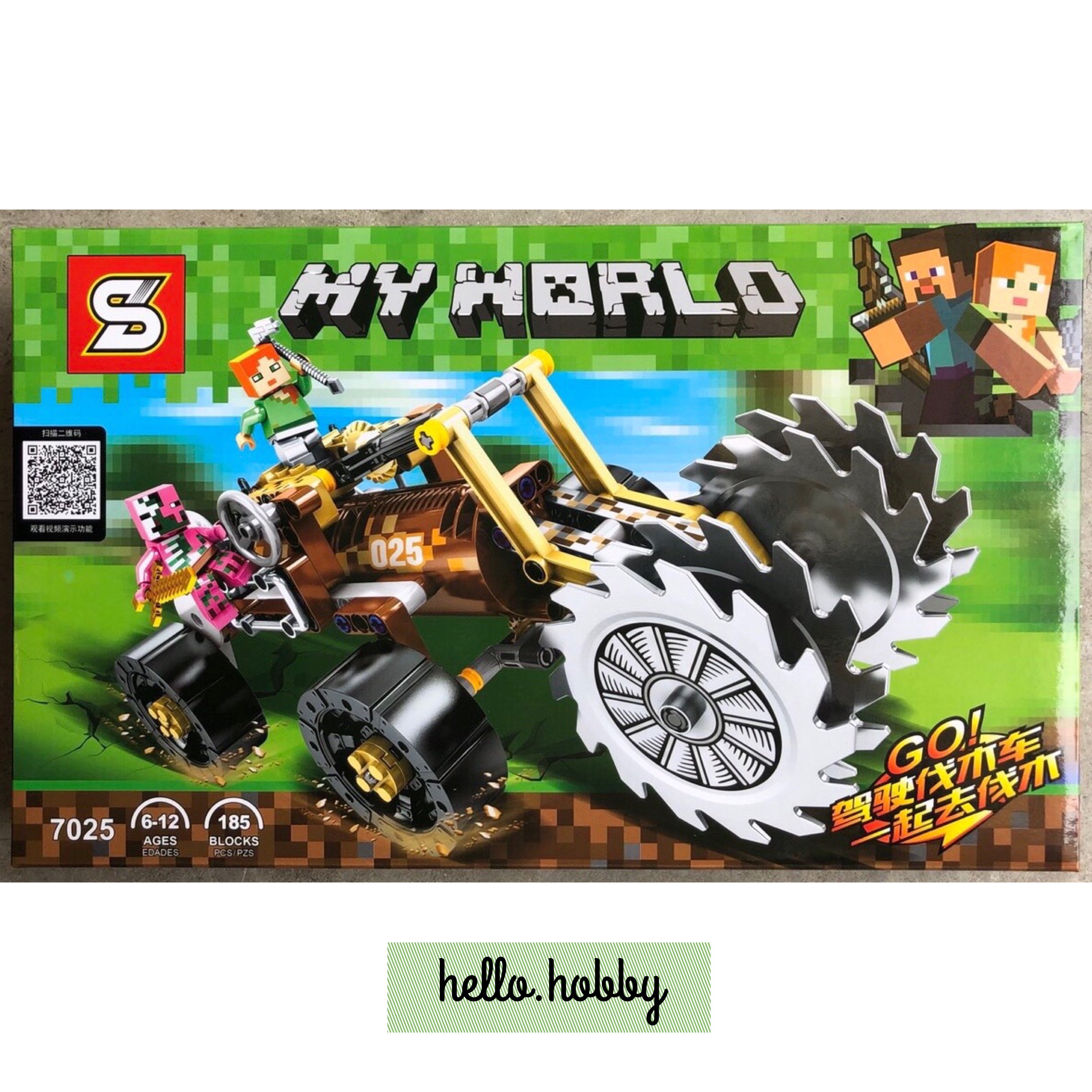 SY 7025 Minecraft 185pcs