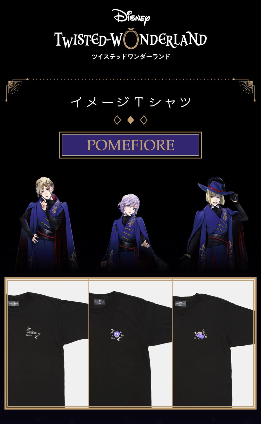 PRE-ORDER : Disney Twisted Wonderland Image T-shirt