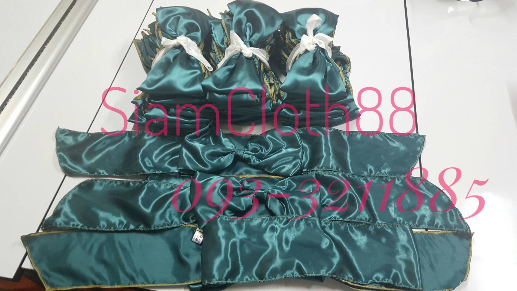 โบว์สำเร็จรูป เนื้อผ้าต่วน