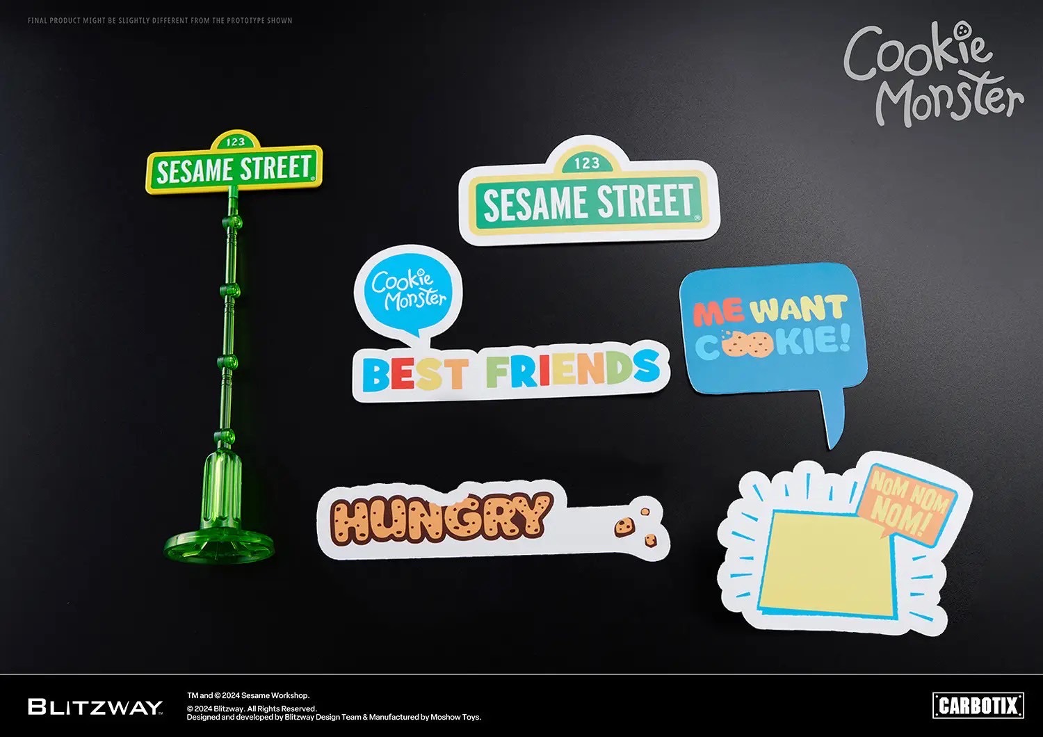 หุ่นยนต์ CARBOTIX - Sesame Street DX Ver. (Set of 3 : Elmo & Cookie Monster & Big Bird) by Blitzway (มีกล่องน้ำตาล)