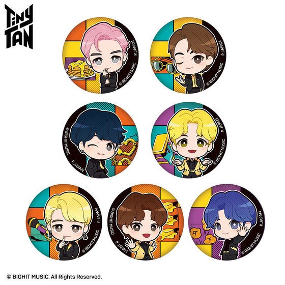 PRE-ORDER : TinyTAN Fluffy Can Badge Butter