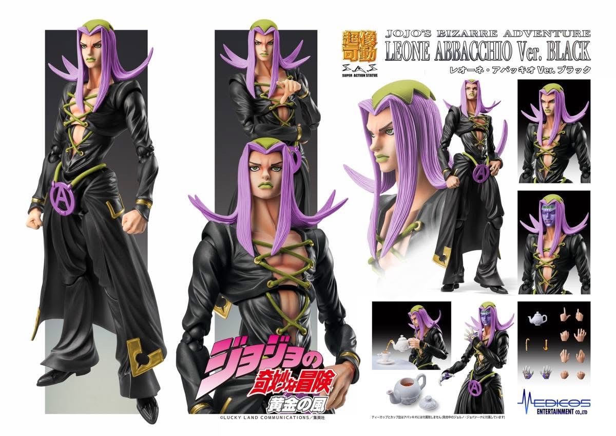 Pre-order : Super Action Statue Leone Abbacchio Ver. Black (JoJo's Bizarre Adventure Part 5) by Medicos