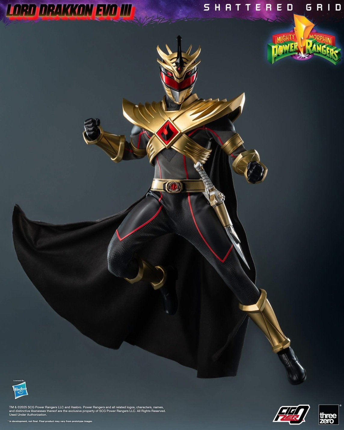 Pre-order : Mighty Morphin Power Rangers: Shattered Grid FigZero 1/6 Lord Drakkon Evo III by Threezero