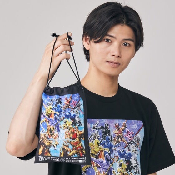 PRE-ORDER : "King-Ohger VS Donbrothers" "King-Ohger VS Kyoryuger" Luxurious 2 Features Drawstring Bag
