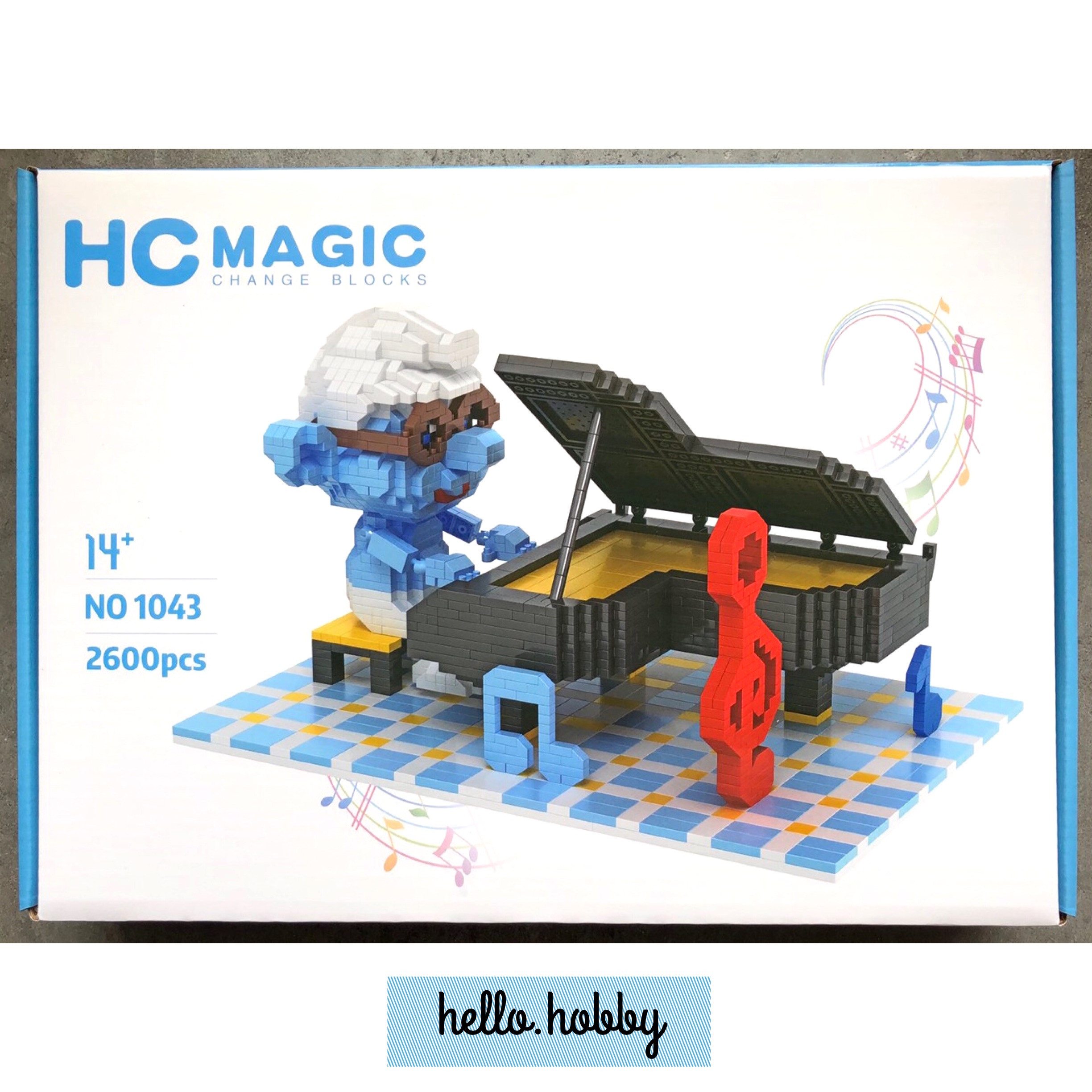 HC Magic 1043 The Smurfs Brainy Smurf 2600pcs