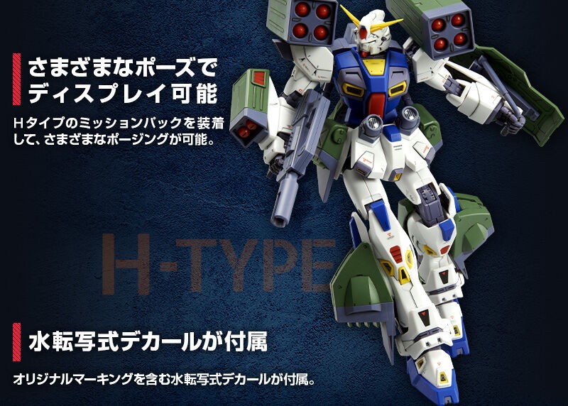 PRE-ORDER : MG 1/100 Mission Pack H-Type (for Gundam F90) Plastic Model