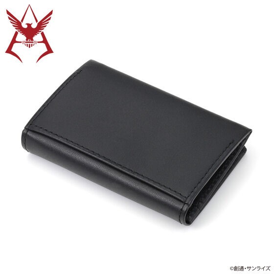 PRE-ORDER : Mobile Suit Gundam Leather Item Collection Char Mark Silver Ver. Business Card Case
