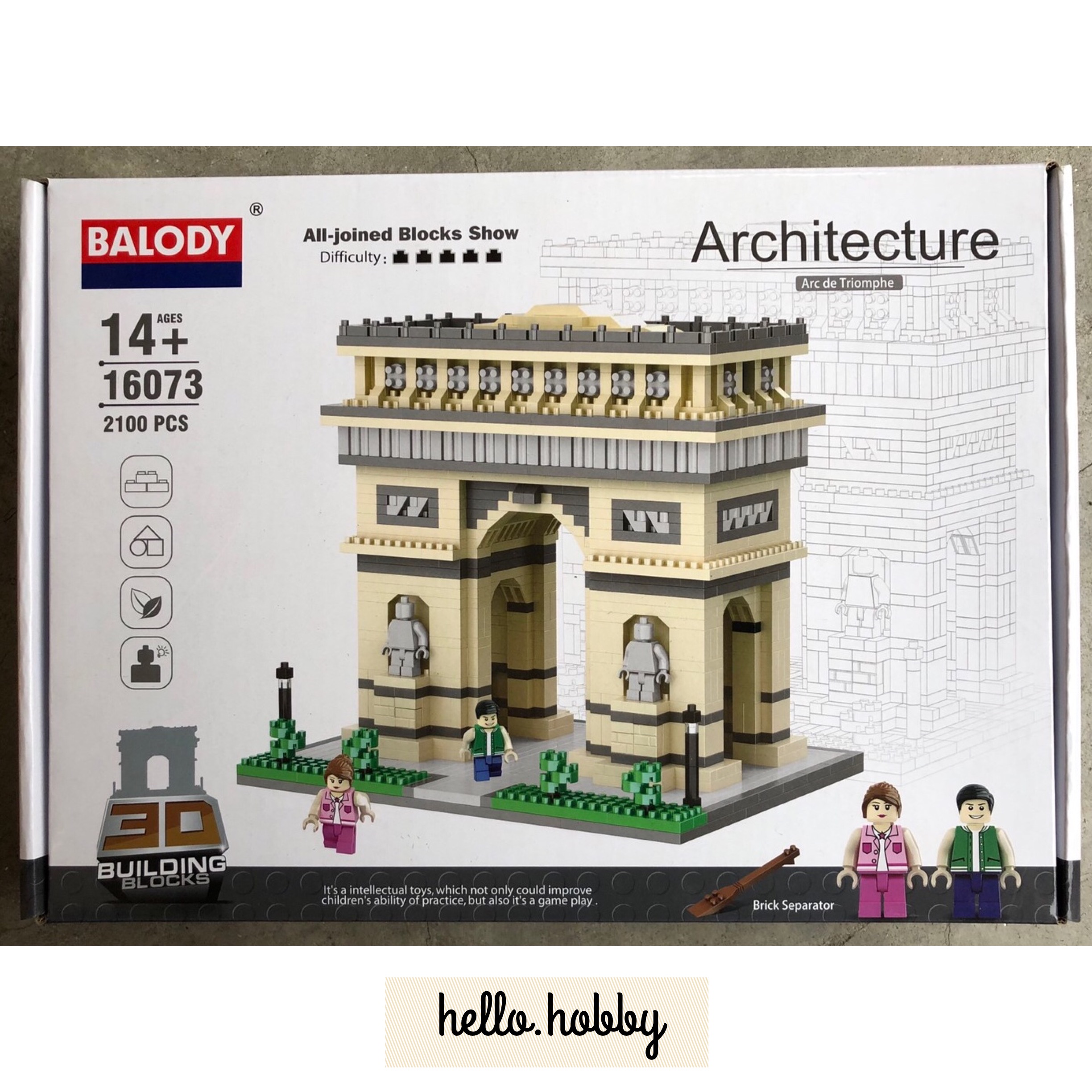 Balody 16073 Arc de Triomphe 2100pcs