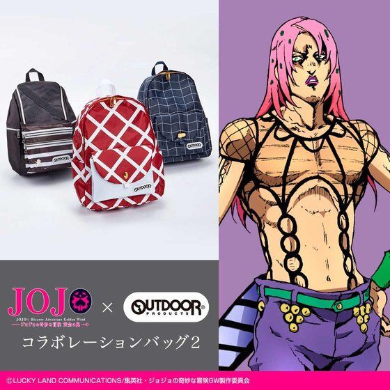 PRE-ORDER : JoJo's Bizarre Adventure: Golden Wind x OUTDOOR Collaboration Bag 2