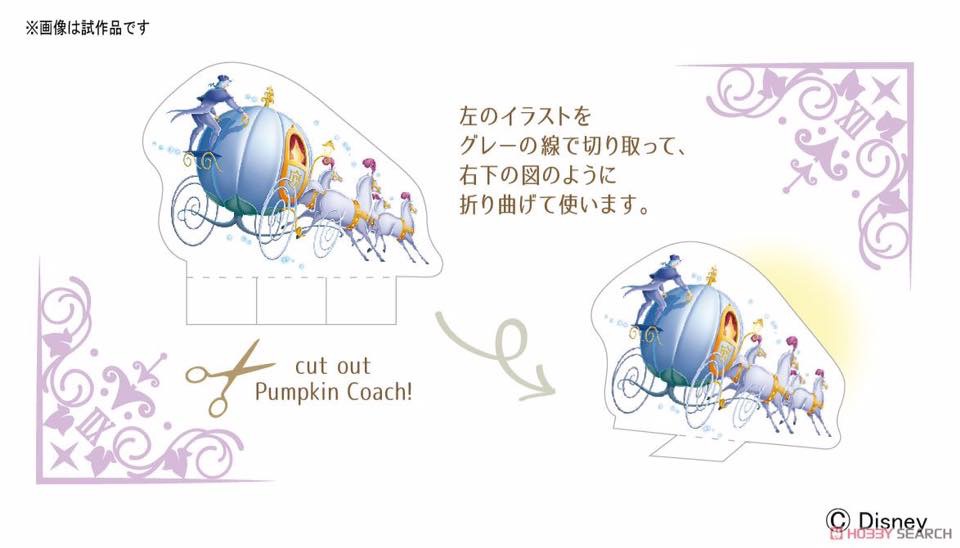 Pre-order : Plastic Model Kit : Disney Castle Craft Collection - CINDERELLA (มีไฟ LED)