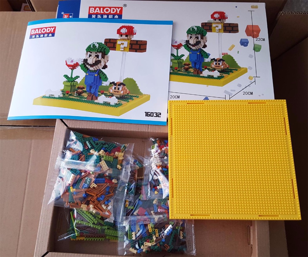 Balody 16032 Super Mario Luigi Set 1758pcs