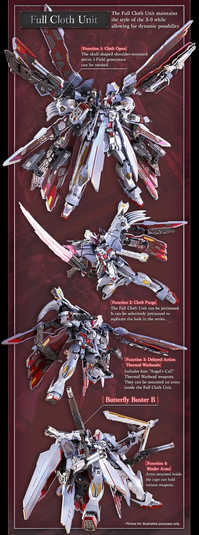 Gundam - METAL BUILD Crossbone Gundam X-0 Full Cloth by Premium Bandai (Lot JP มีกล่องน้ำตาล)