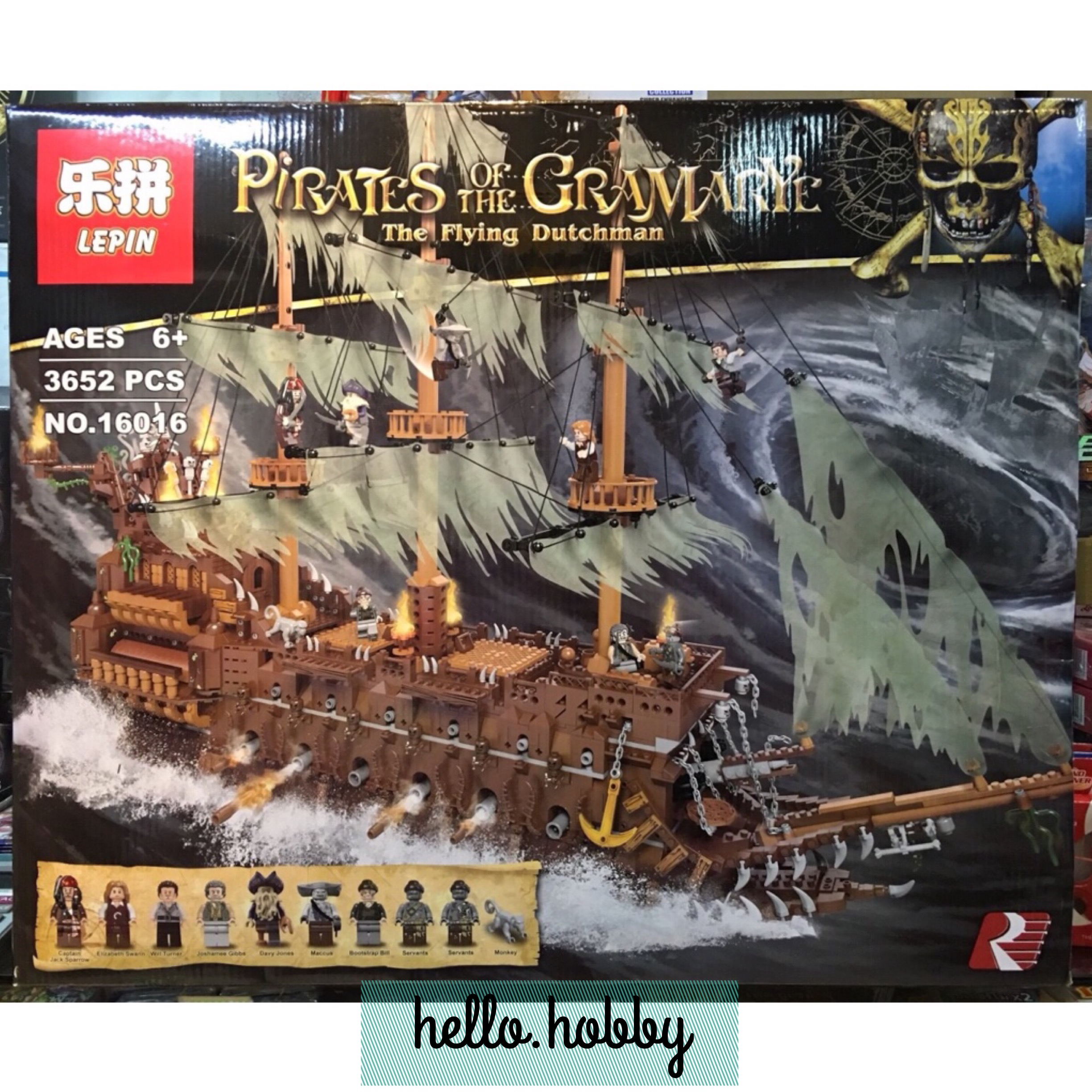 Lepin 16016 Pirates of the Carribean Flying Dutchman 3652pcs