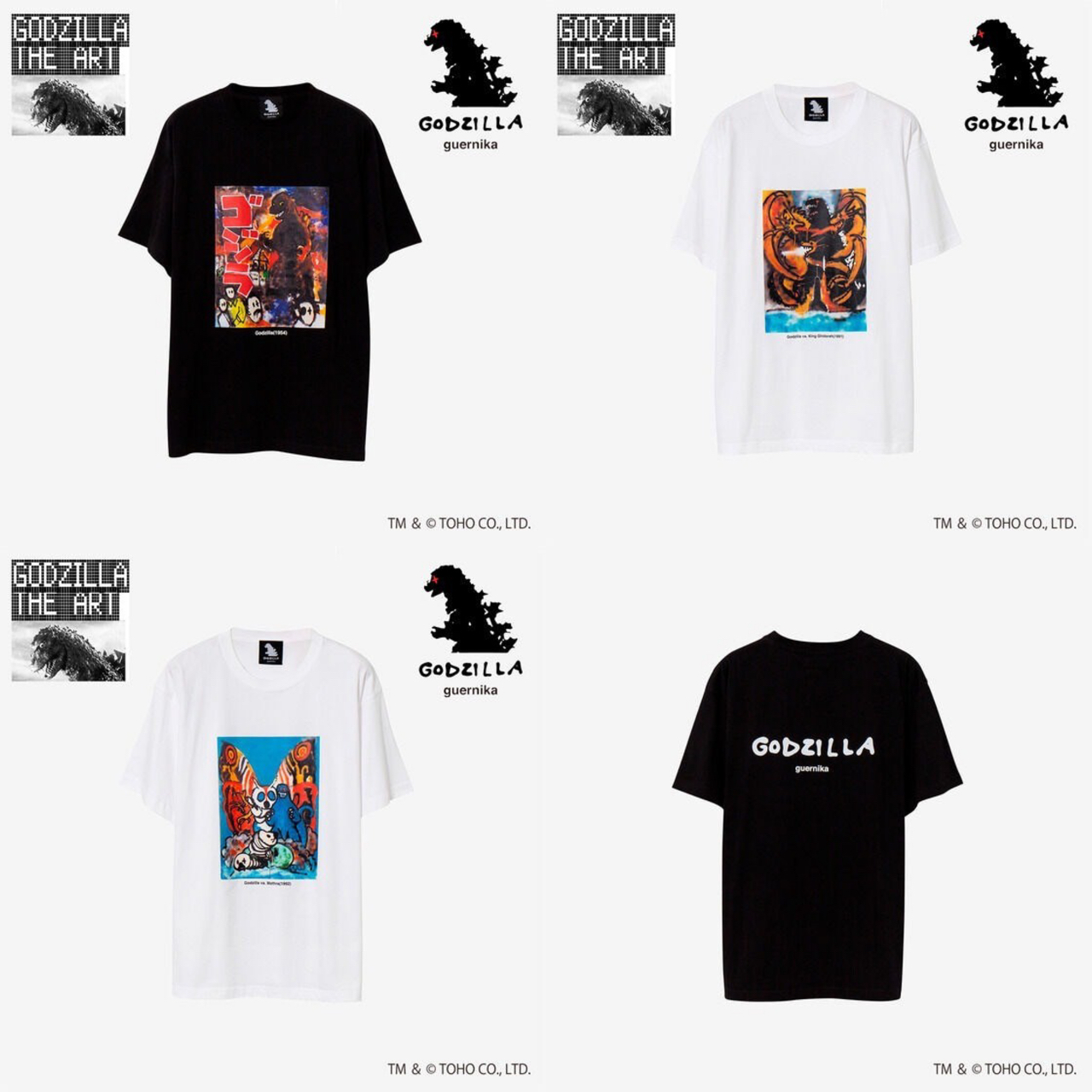 PRE-ORDER : 【guernika】Godzilla Print T-shirt