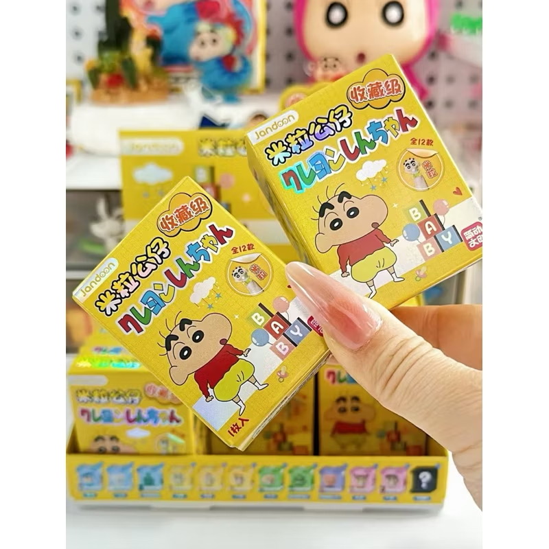ร้าน🇹🇭 พร้อมส่ง✨ โมเดลสวมนิ้ว ได้ 1ตัว Mini Bean - Crayon Shinchan - Baby Series Jandoon