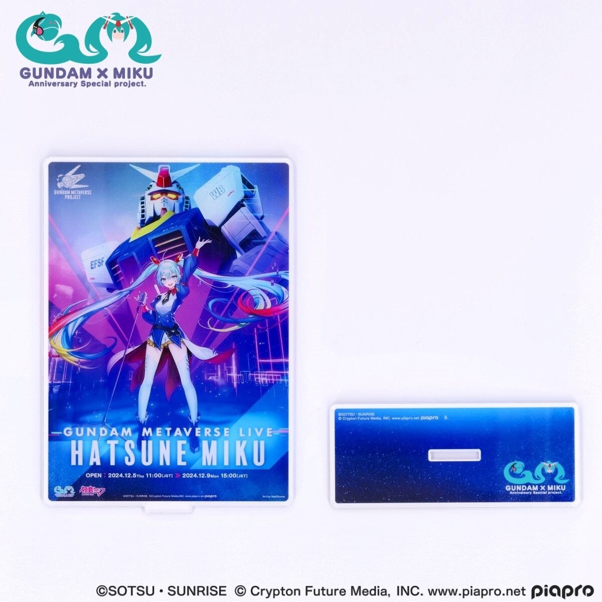 PRE-ORDER : Gundam x Hatsune Miku Acrylic Stand Key Visual ver.