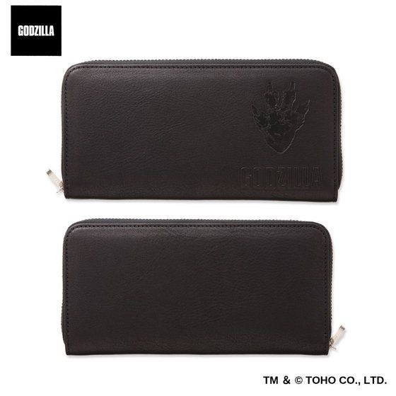 PRE-ORDER : Godzilla / GARO Embossed Genuine Leather Round Wallet (Resale)