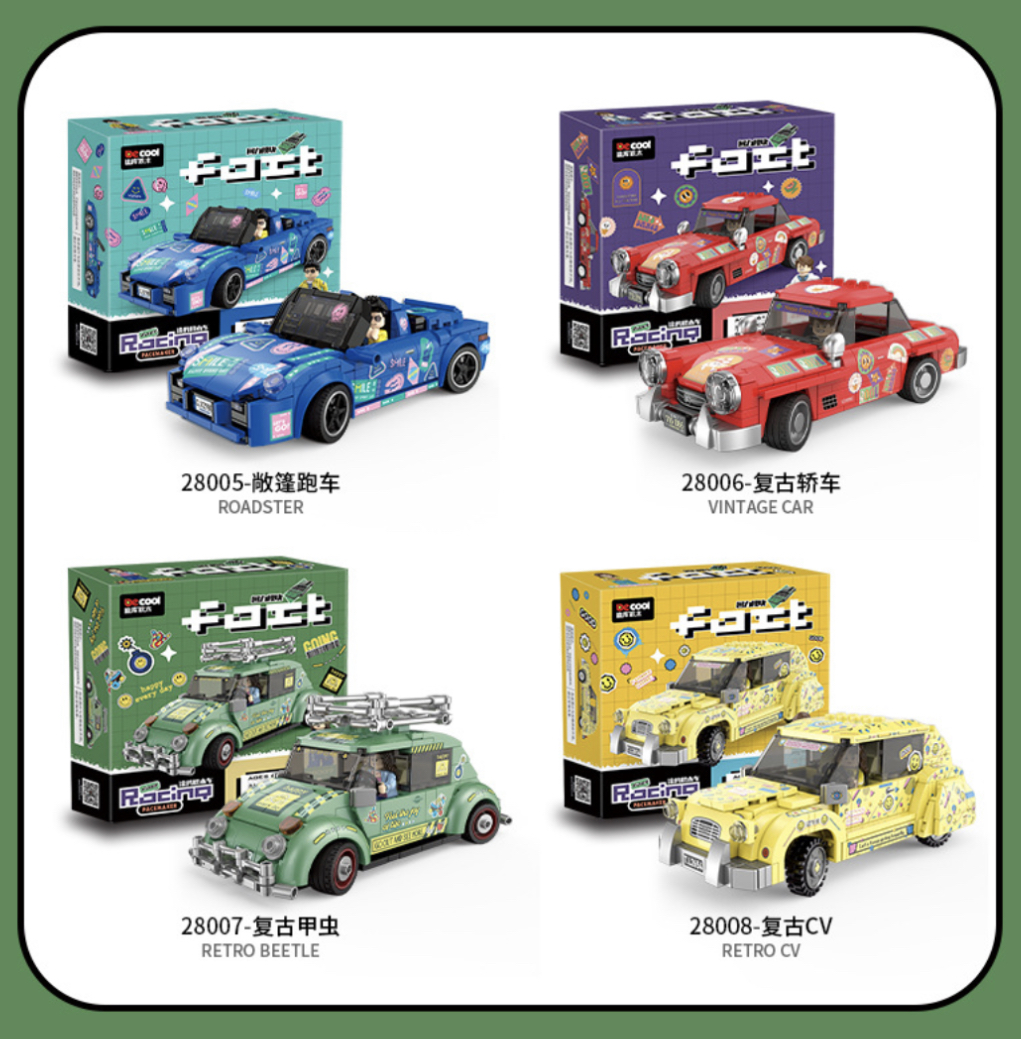 Decool 28005 - 28008 Ford Racing Pacemaker Graffiti Car