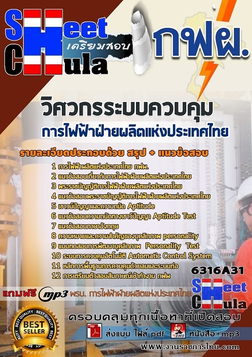 แนวข้อสอบวิศวกรระบบควบคุม การไฟฟ้าฝ่ายผลิตแห่งประเทศไทย (กฟผ)