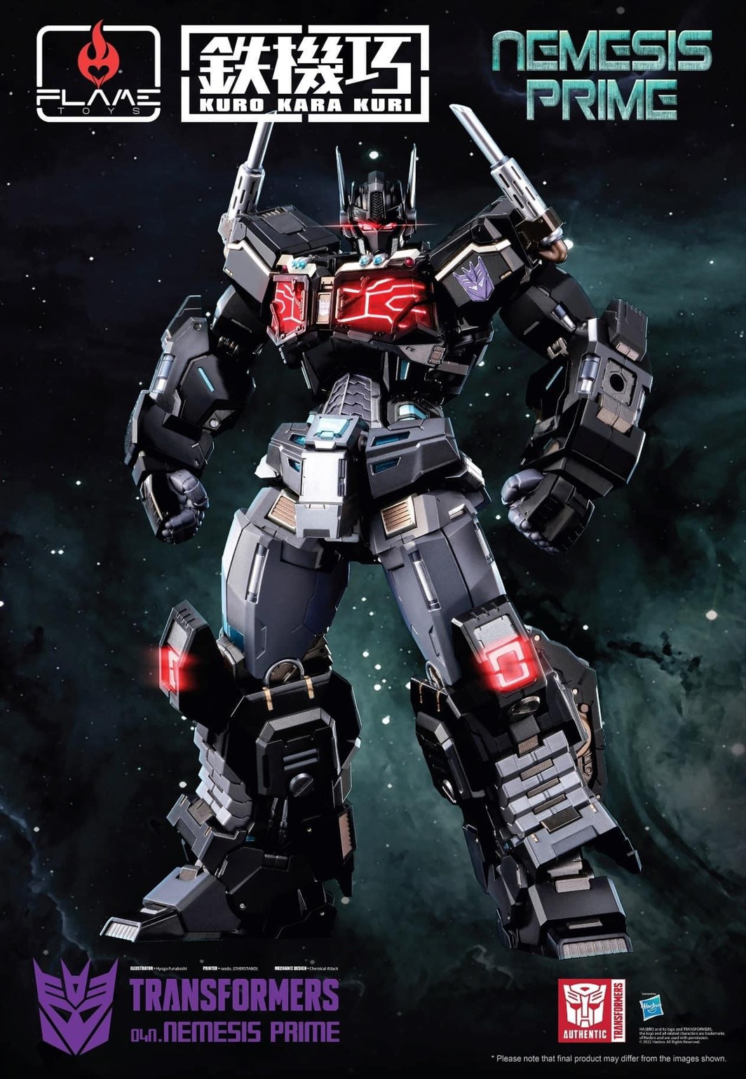 Transformers - [Kuro Kara Kuri] Nemesis Prime by Flame Toys (LIMITED 1,800 pcs Worldwide)